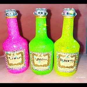 Bedazzled mini Hennessy 50 ml empty bottles